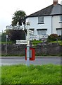 Old Direction Sign - Signpost by the A39, Carhampton