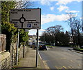 Gadlys Road direction sign, Aberdare