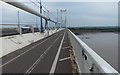 ST5590 : Cycleway and footpath on the Severn Bridge by Mat Fascione