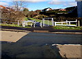 Metal barriers on the north side of Beechwood Avenue, Aberdare