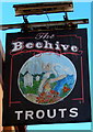 Beehive name sign, Gadlys Street, Aberdare