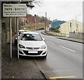 Ynysboeth village boundary sign