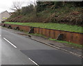 Wall and bank reinforcement in Pontcynon