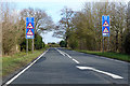 Bridge safety zone on A137 Harwich Road