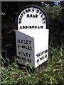 Old Milestone by the A65, west of Highfield House, Addingham parish