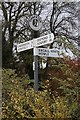 Old Direction Sign - Signpost by Mill Lane junction, Tibberton