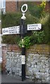 Old Direction Sign - Signpost by North Lane, South Harting, Harting parish