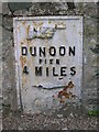 Old Milepost by the A815, Shore Road, Dunoon and Kilmun parish