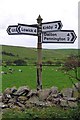 Old Direction Sign - Signpost by Horrace crossroads, Pennington parish