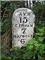 Old Milestone by the A719, Kirkoswald Road, Maidens