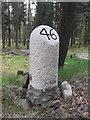 Old Milestone by the A944, near Candacraig House, Strathdon parish