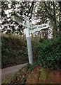 Old Direction Sign - Signpost by Old Tiverton Road, Crediton parish