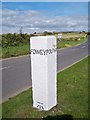 Old Guide Stone by Whitecross, Lanteglos parish