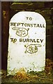 Old Guide Stone by Smithy Lane, Colden, Heptonstall parish