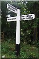 Old Direction Sign - Signpost by Emms Lane, Itchingfield parish