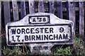 Old Milestone by the A38, near Elm Court, Wychbold