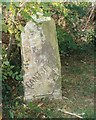 SD6073 : Old Boundary Marker by the A683, Tunstall parish by Milestone Society