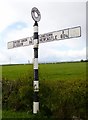 Old Direction Sign - Signpost by Mill Hill, Kirkandrews parish