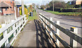 Foot bridge over stream