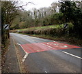 End of the 30 zone at the eastern edge of Mitchel Troy, Monmouthshire