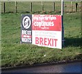 Sinn F?in Anti-Brexit Poster on the B113 at Cloughoge