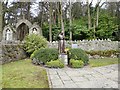 Garden shrine to Padre Pio