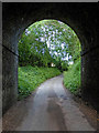 Through the arch in Mill Lane near Audlem, Cheshire