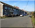 Long row of houses, Glyn-Gaer Road, Gelligaer