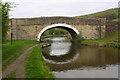 SE0046 : Leeds and Liverpool Canal at Bridge 183 (Farnhill Bridge) by Roger Templeman