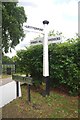 Old Direction Sign - Signpost by College Lane, Hurstpierpoint parish