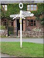 Old Direction Sign - Signpost in English Frankton, Wem Rural parish