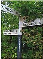 Old Direction Sign - Signpost at the junction of Rookscastle Road and Shelthorn Hill