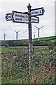 Old Direction Sign - Signpost by Horrace, Pennington parish