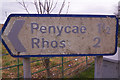 SJ2943 : Plas Bennion Road - sign to Penycae and Rhos by Stephen McKay
