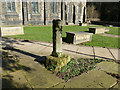 Old cross shaft in Luddenden churchyard