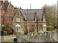 SK3435 : Derby Old Cemetery, the lodge by Alan Murray-Rust