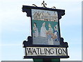 TF6111 : Watlington village sign by Adrian S Pye