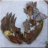 SP0485 : Wall ornament, Birmingham Botanical Gardens by Rudi Winter