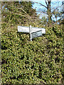 TM2669 : Signpost on Dennington Road by Geographer