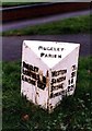 SK0418 : Old Milepost by the B5103, Wolseley Road, Rugeley by J Higgins