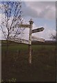 Direction Sign - Signpost on the B3145 at Shepherds Cross in Holton