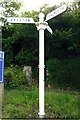 Old Direction Sign - Signpost  by Gweek Lane, Gweek