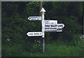 Direction Sign - Signpost on the A368 at Stowey