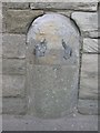 NS8743 : Old Milestone by the A73, Park Place, Lanark by Milestone Society