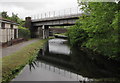 SS7597 : Neath Canal railway bridge by Jaggery