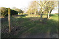 Footpath across the golf course towards Yarl