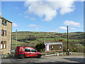 Bus stop, New Road, Luddenden