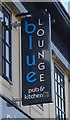 Sign for the Blue Lounge, Redcar