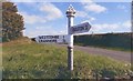 Direction Sign - Signpost at the junction of Crow