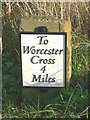 Old Milestone by the A443, Grimley parish